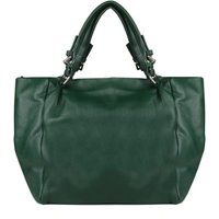 Strukturierte Ledertasche mit Schnallen