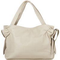 Weiche Leder-Shopper mit Schleifendetails