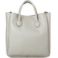 Minimale Tragetasche aus genarbtem Leder