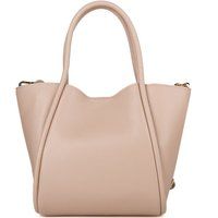 Elegante Tragetasche aus genarbtem Leder