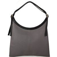 Schlichte Leder-Hobo-Schultertasche