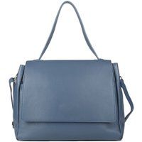 Schultertasche aus genarbtem Leder