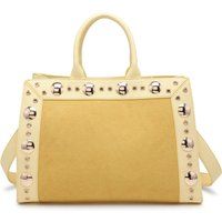 Shopper mit Nieten und Wildleder