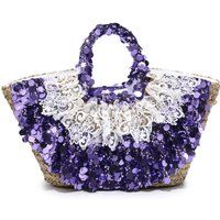 Verzierte Shopper-Tasche mit Pailletten