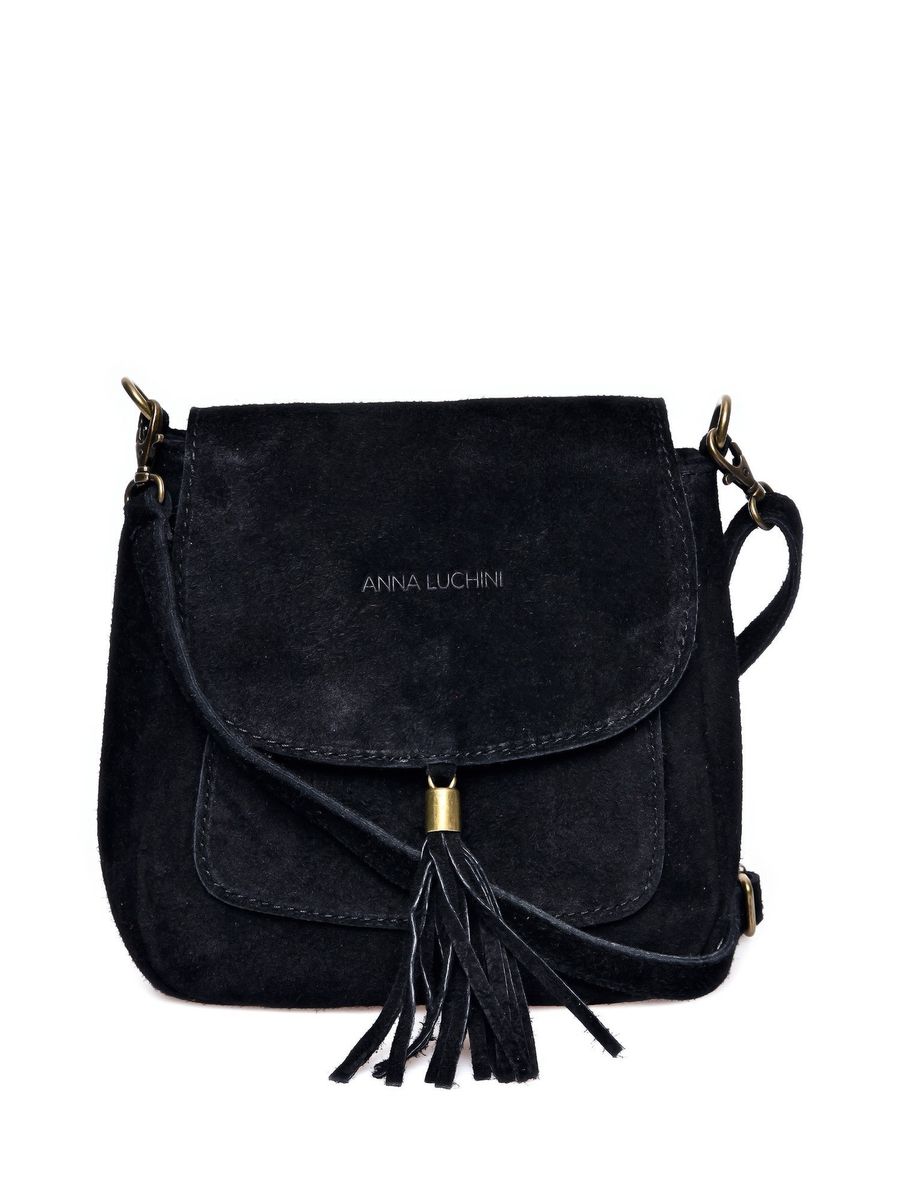 Satteltasche aus Wildleder mit Quaste