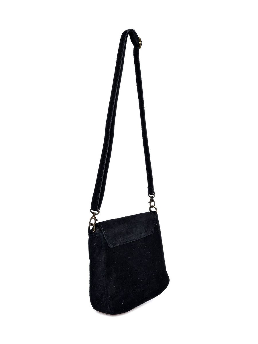 Satteltasche aus Wildleder mit Quaste
