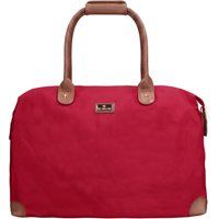 Rote Wochenendtasche aus Canvas