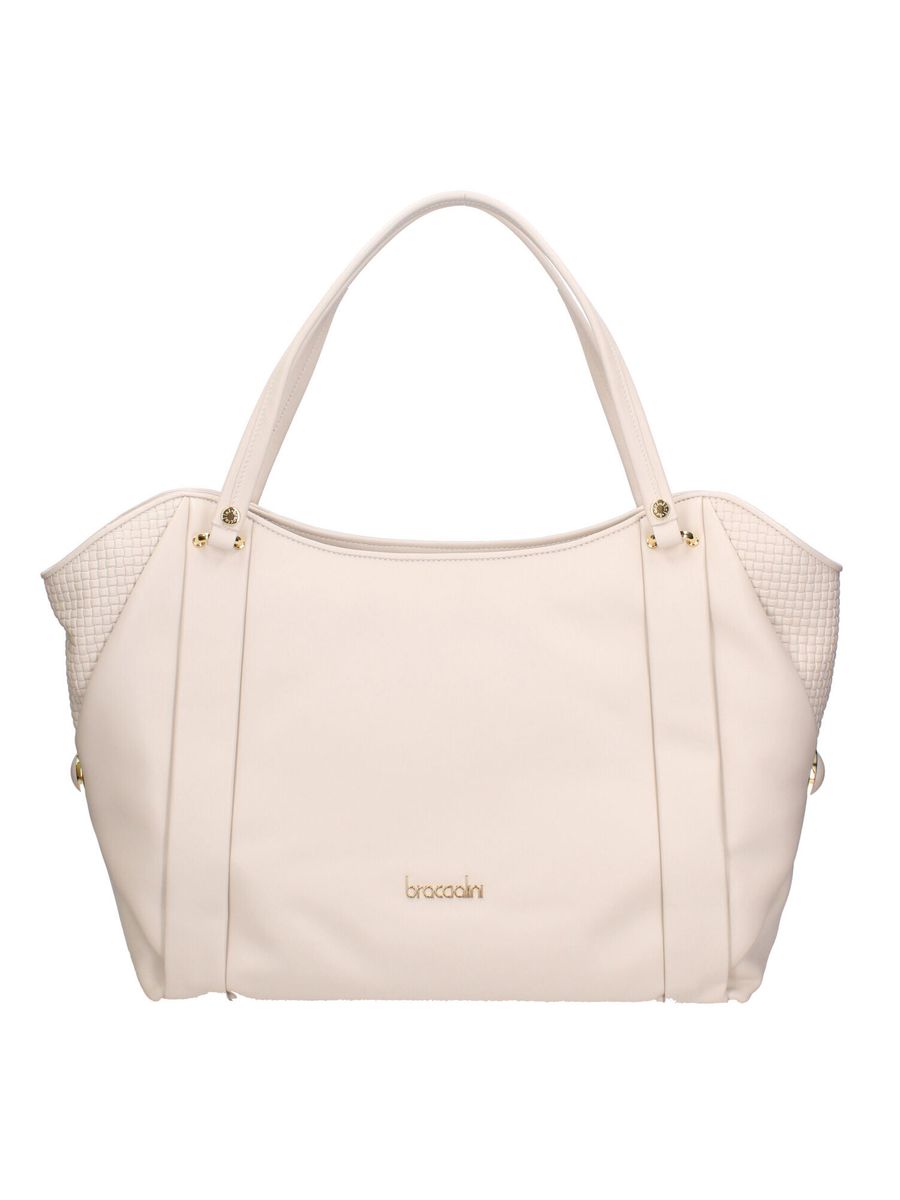 Strukturierte Shopper mit Flecht-Einsätzen
