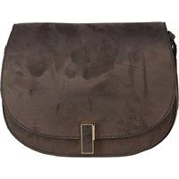 Minimalistische Satteltasche in Wildleder-Optik