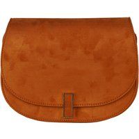 Klassische Satteltasche in Wildleder-Optik