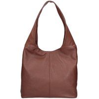 Strukturierte Leder-Hobo-Schultertasche
