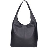 Minimalistische Hobo-Tasche aus genarbtem Leder