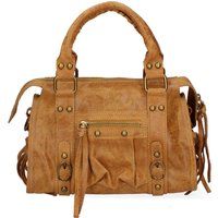 Satchel aus Leder mit Fransen