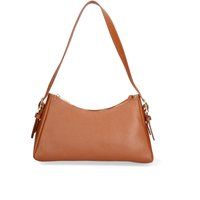 Schultertasche aus genarbtem Leder