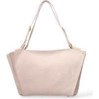 Schicke Trapez-Schultertasche aus Wildleder