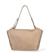 Minimalistische Wildleder-Shopper-Tragetasche