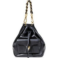 Beuteltasche aus genarbtem Leder