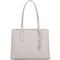 Strukturierte Saffiano-Schultertasche