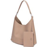 Genarbte Hobo-Tasche aus Kunstleder
