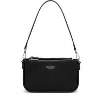 Minimalistische Schultertasche mit Saffiano-Struktur