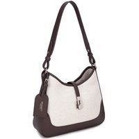 Elegante Canvas- und Kunstleder-Hobo