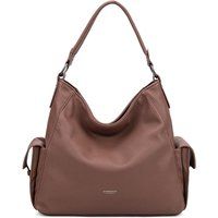 Lockere Hobo-Tasche in Lederoptik
