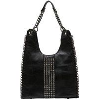 Hobo-Tasche mit Nietenbesatz