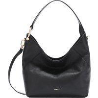 Elegante Schultertasche aus genarbtem Leder