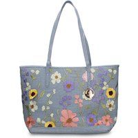 Shopper mit Blumenstickerei