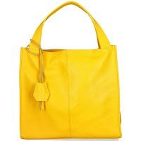 Minimalistischer Shopper aus Narbenleder