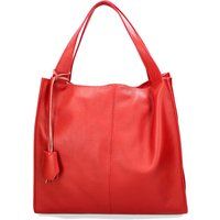 Minimalistischer Shopper aus genarbtem Leder