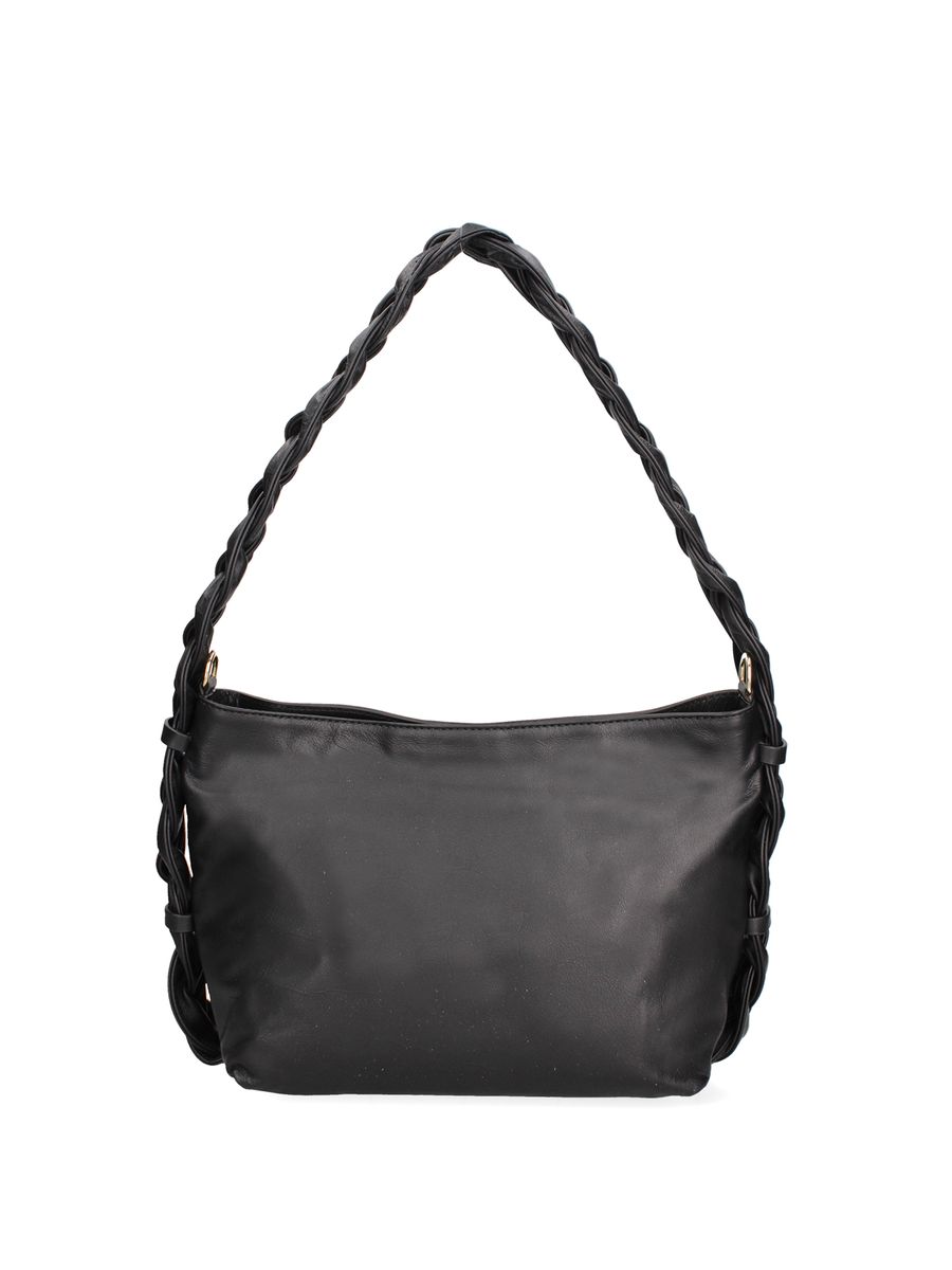 Schultertasche mit geflochtenem Riemen