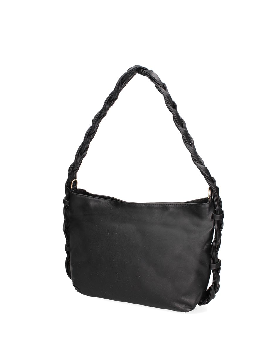 Schultertasche mit geflochtenem Riemen