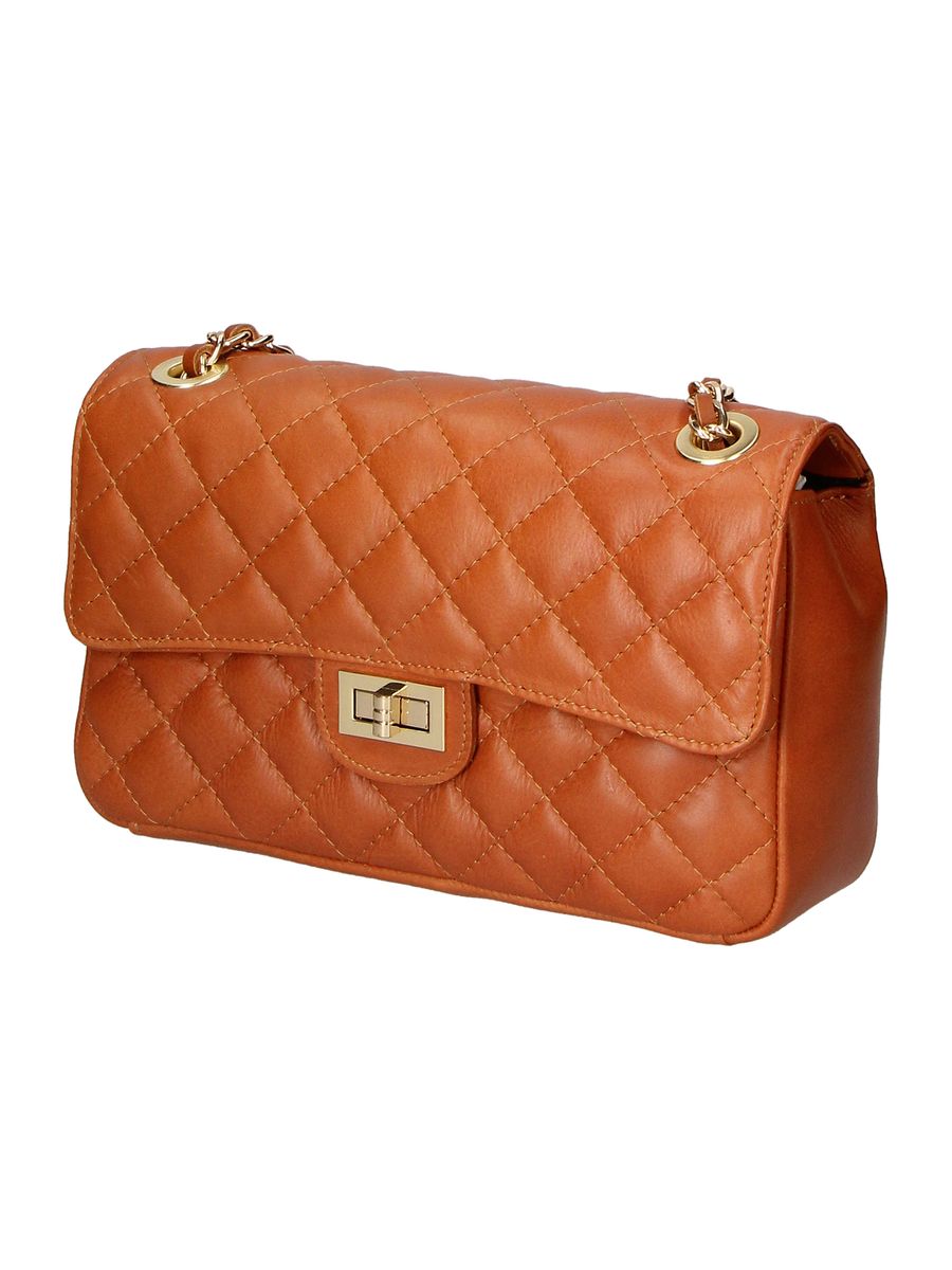 Gesteppte Schultertasche aus Sauvage-Leder