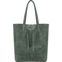 Minimalistischer Wildleder-Shopper