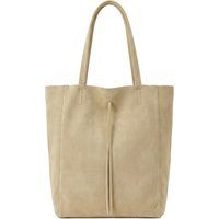 Minimalistischer Wildleder-Shopper