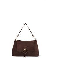 Elegante Schultertasche aus Wildleder