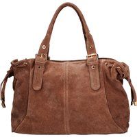 Lässige Wildleder-Tote mit Schnallen