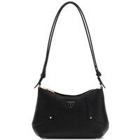 Geschwungene Schultertasche mit Logo-Plakette