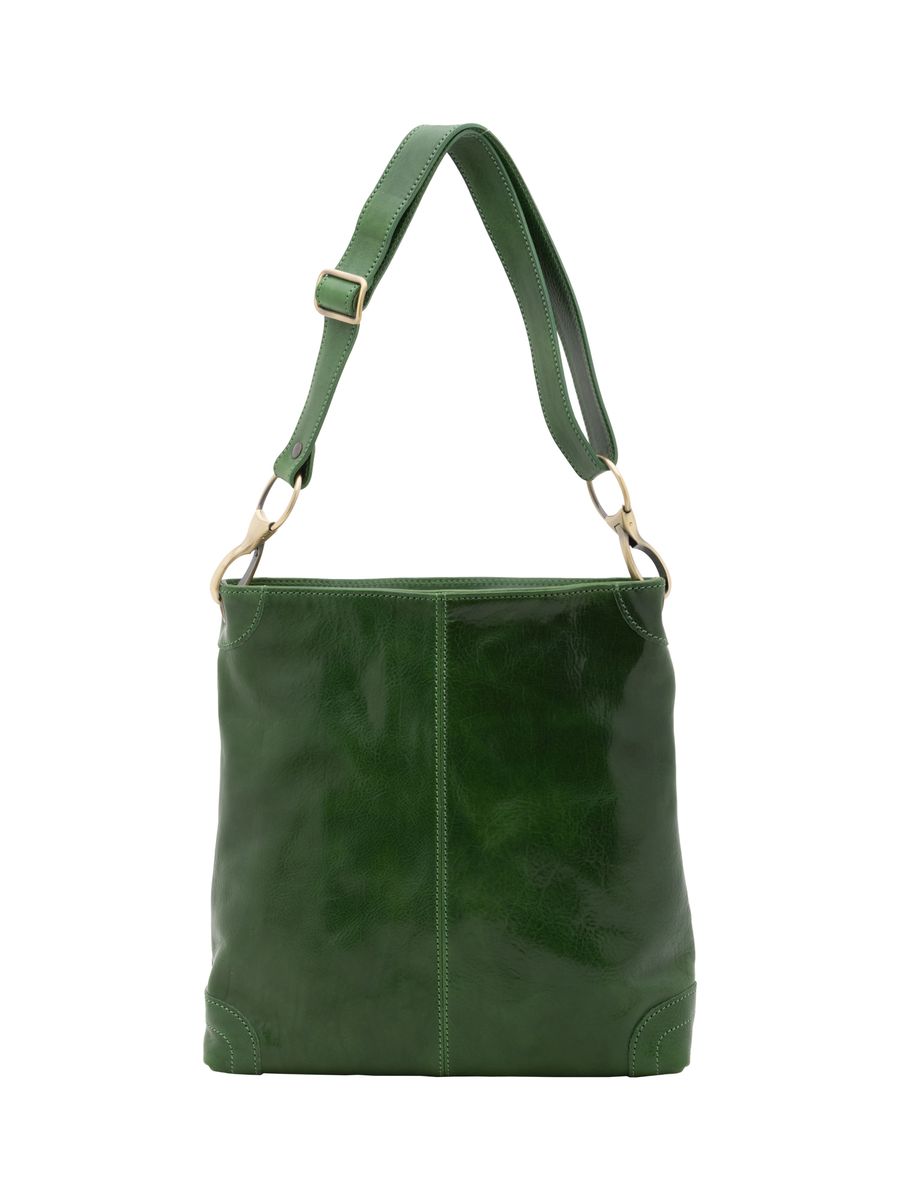 Italienische Crossbody-Tasche aus Glattleder