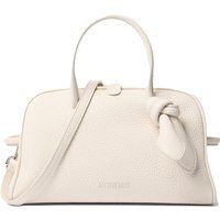 Kleine Bowlingtasche aus genarbtem Leder