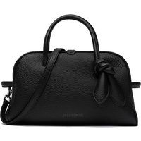 Kleine genarbte Ledertasche mit Knotendetail