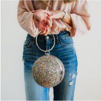 Funkelnde Mehrfarbige Kugeltasche