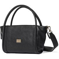 Handtasche aus genarbtem Leder mit Gurt