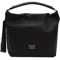 Leder-Hobo-Tasche mit geflochtenem Griff