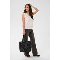 Gesteppte Tote Bag mit Punktemuster