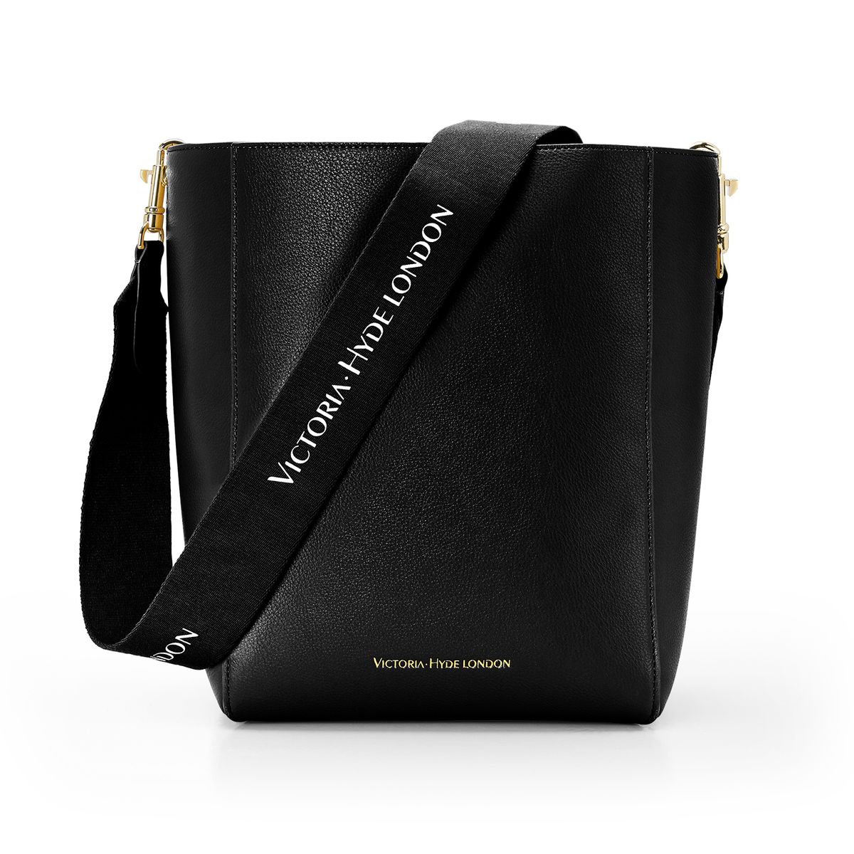 Strukturierte Bucket Bag mit Logo-Gurt
