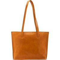Strukturierte Leder-Shopper-Tasche