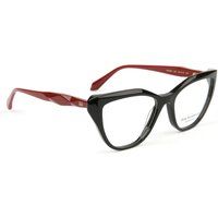 Cat-Eye-Brille mit strukturierten Bügeln