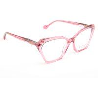 Geometrische Cat-Eye-Brillenfassung aus Azetat